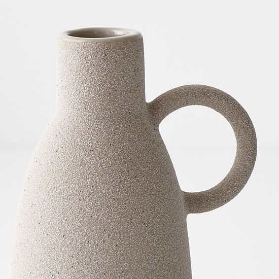 6 x Vase Pilu w/handle - Grey