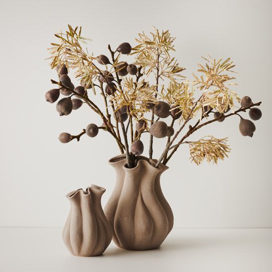 2 x Vase Annabella Grey (FI10047GY)