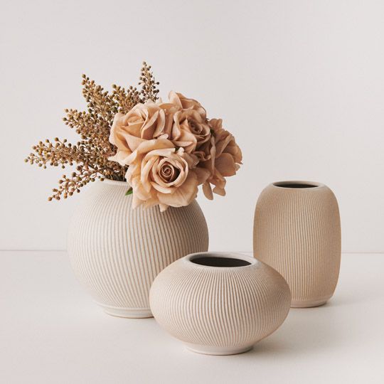 2 x Vase Suki Ivory (FI10110IV)