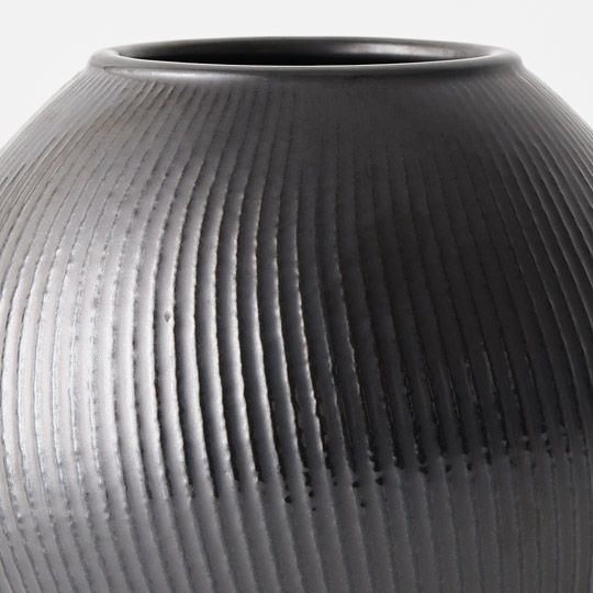 2 x Vase Suki Black (FI10111BK)