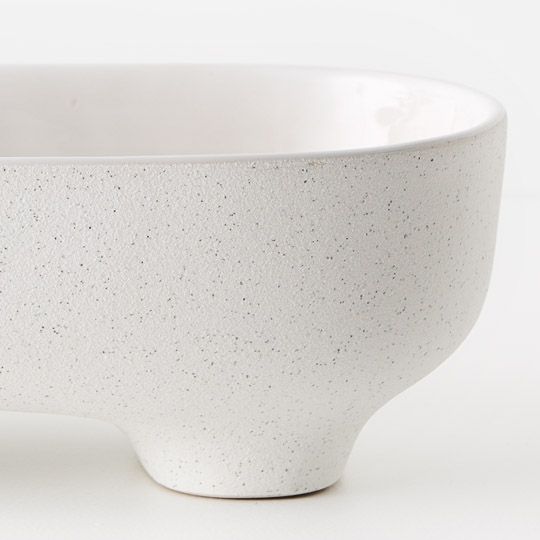 2 x Bowl Pilu Footed White (FI10030WH)