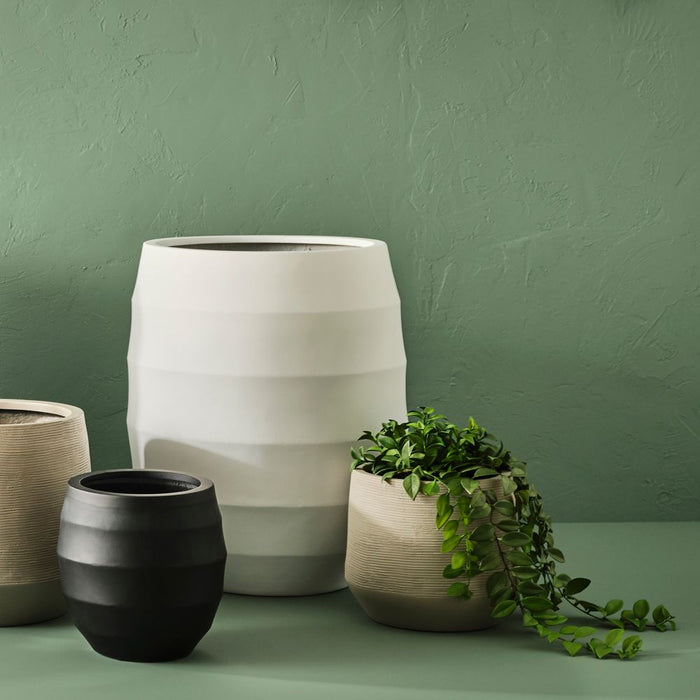Pascali Pot (Set of 2) - Sand, 38cmh x 42cmd
