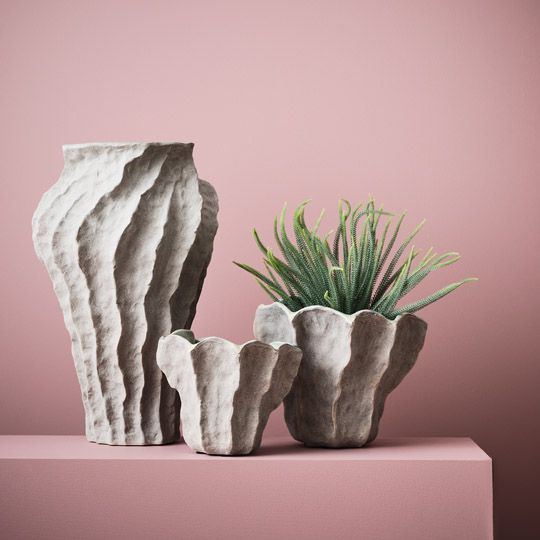 2 x Vase Evoke Oyster (FI10574OY)