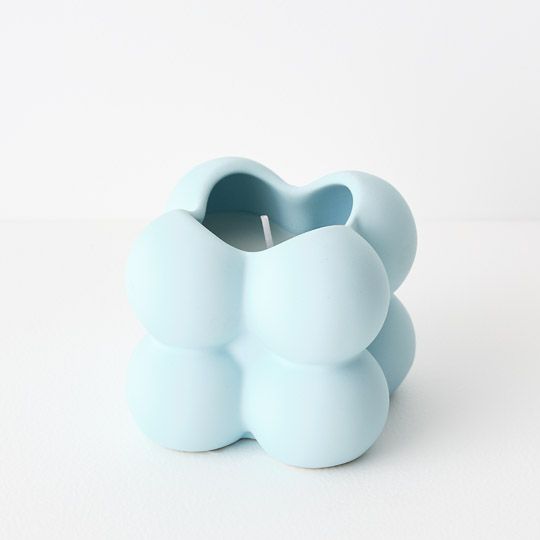 6 x Candle Bubblo Pastel Light Blue (FI10268PLB-FIG)