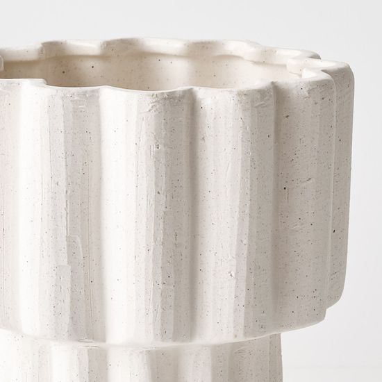 2 x Gustel Pot - White