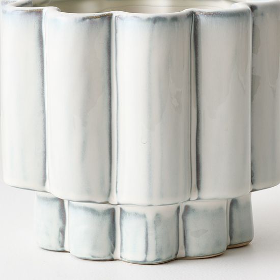 2 x Gustel Pot - Winter White