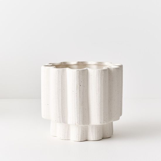 2 x Gustel Pot - White