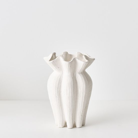 2 x Gustel Vase - White