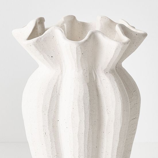2 x Gustel Vase - White