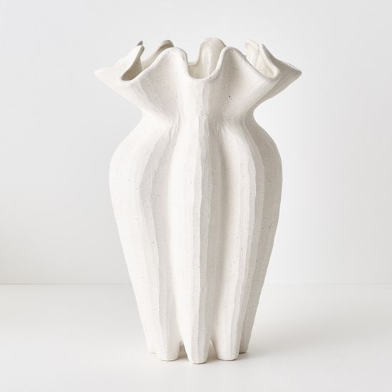 2 x Gustel Vase - White
