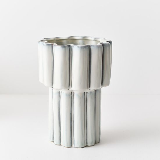 2 x Gustel Pot - Winter White