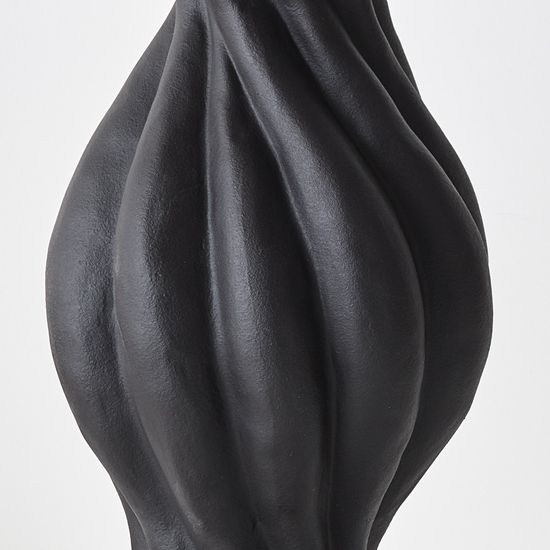 2 x Gustel Twist Vase - Black