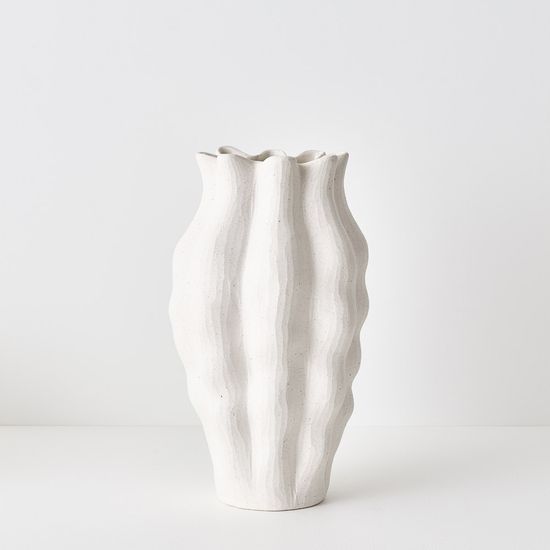 2 x Eudora Vase - White