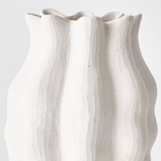 2 x Eudora Vase - White