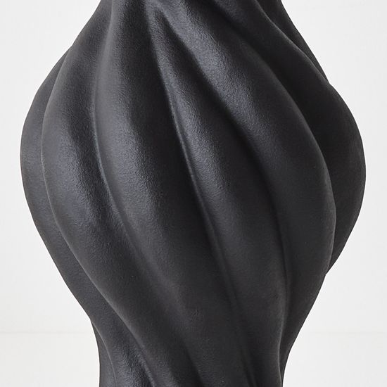 2 x Gustel Twist Vase - Black