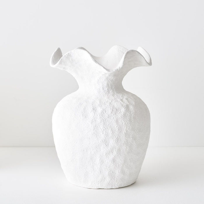 Namoli Vase - White, 30cmh x 23cmd