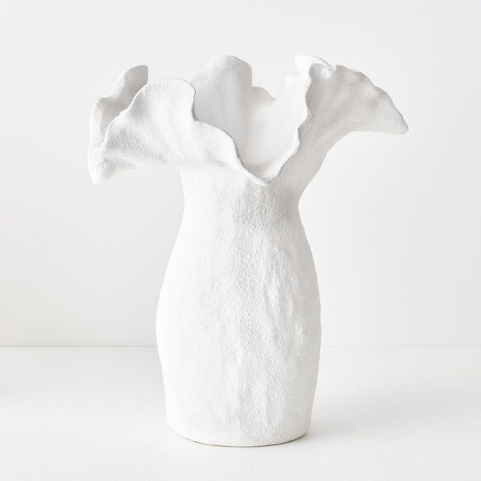 Namoli Vase - White, 35cmh x 31cmd