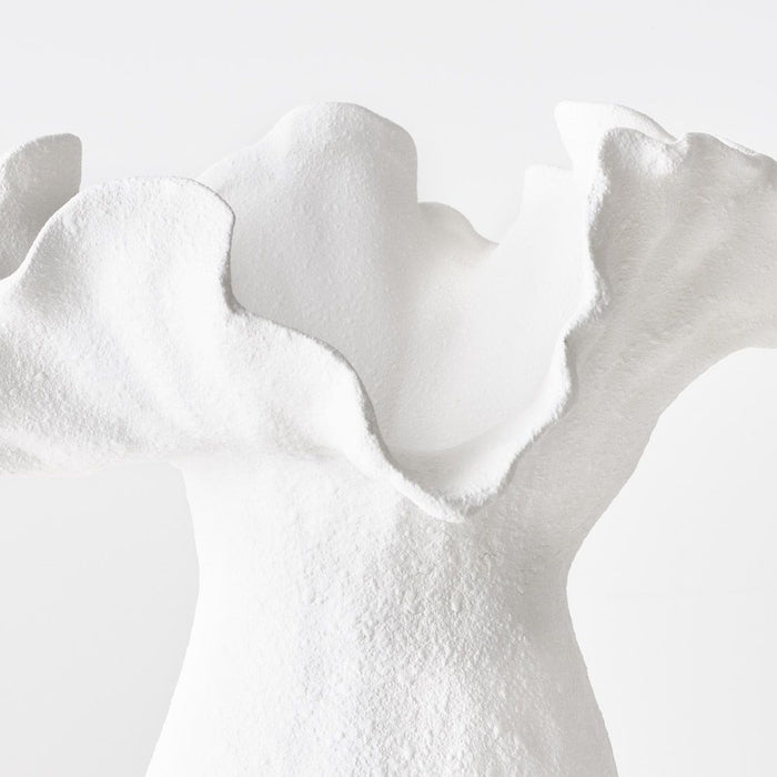 Namoli Vase - White, 35cmh x 31cmd