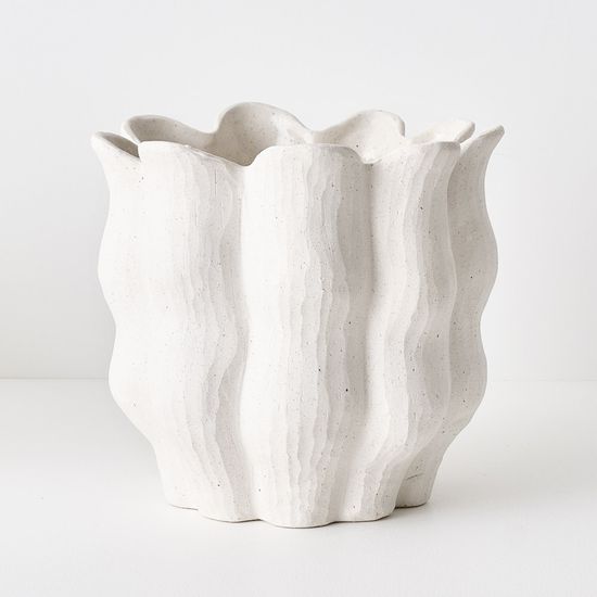 2 x Oliva Pot - White (FI10651WH)