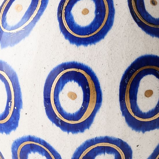 2 x Ailey Pot - Blue Gold (FI10685BLG)