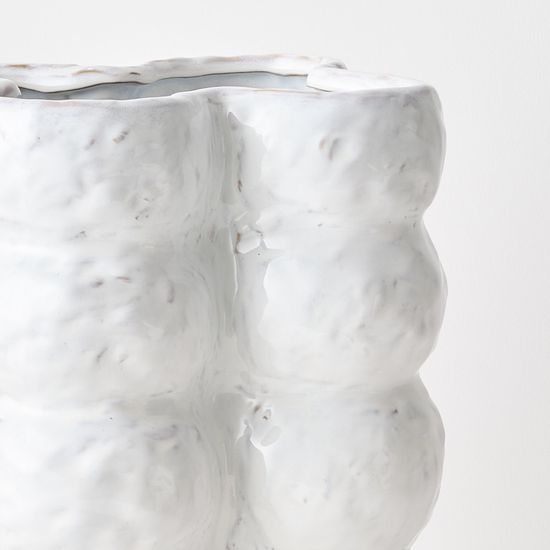 Jenna Vase - White