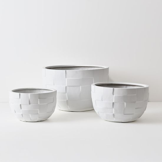 Pot Pamio (set/3) - White