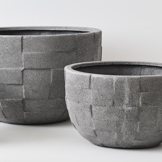 Pot Pamio (set/3) - Grey Sand