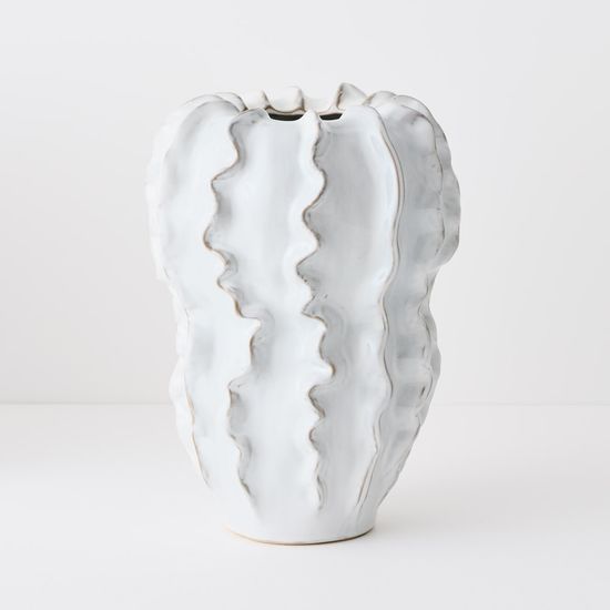 2 x Zasha Vase - Winter White