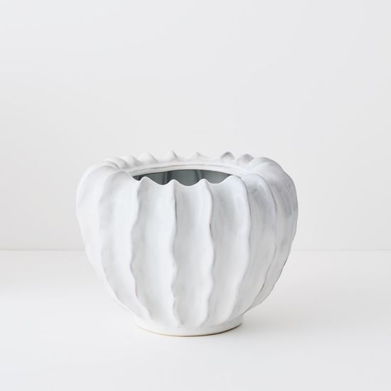 2 x Zasha Pot - Winter White