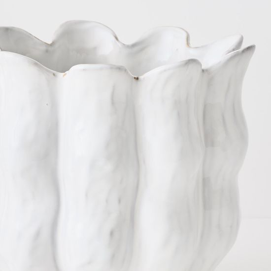 2 x Oliva Pot - Winter White
