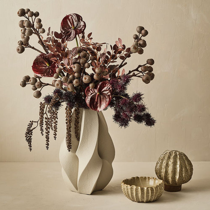 Amerigo Vase - Limestone, 20cmw x 35cmh