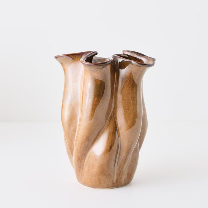 2 x Otilo Vase - Macchiato, 24cmh x 20cmd