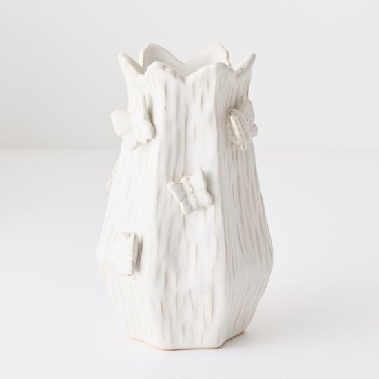 2 x Elisa Vase - White
