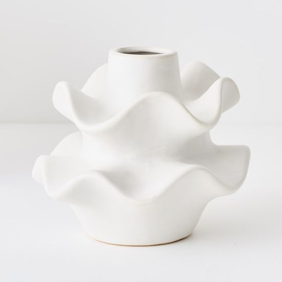2 x Otilo Vase - White (FI11017WH)