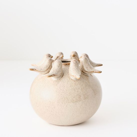 2 x Pekka Vase - Almond Crème