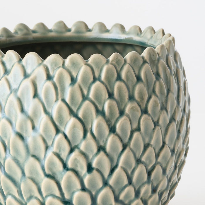 2 x Skalee Pot - Celadon, 18cmh x 21cmd