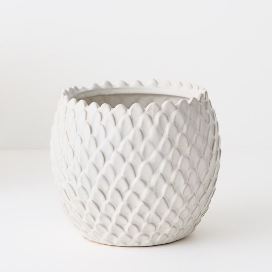 2 x Skalee Pot - White