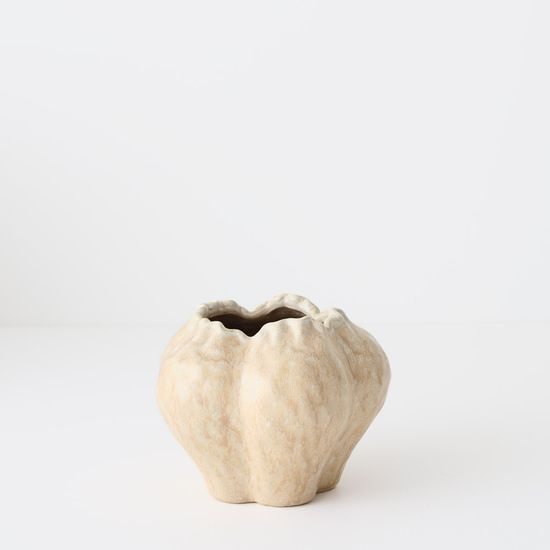 2 x Nagio Vase - Nougat Crème