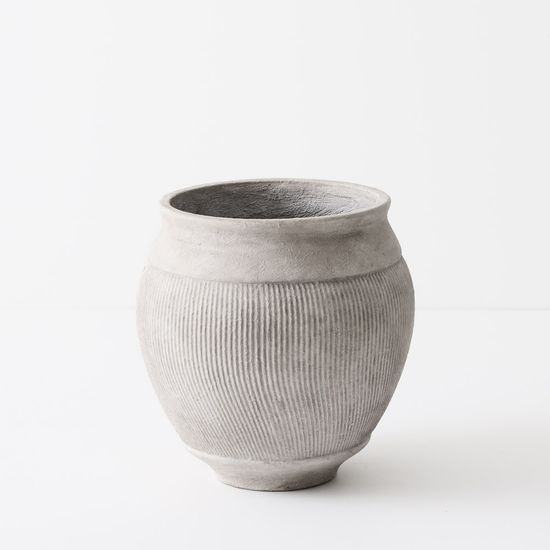 Sumati Pot - Lime Wash (FI11075LMW)