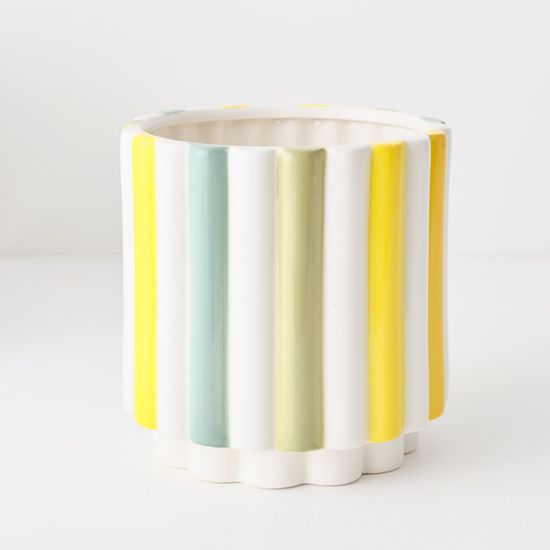 2 x Soleil Pot - Carnival Blue