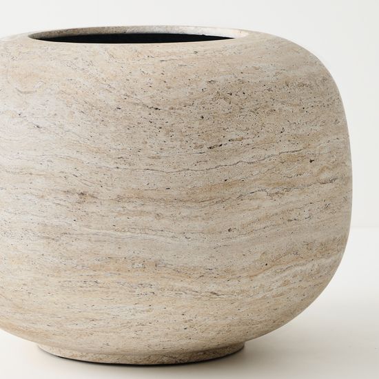 Pot Koro - Ivory Travertine