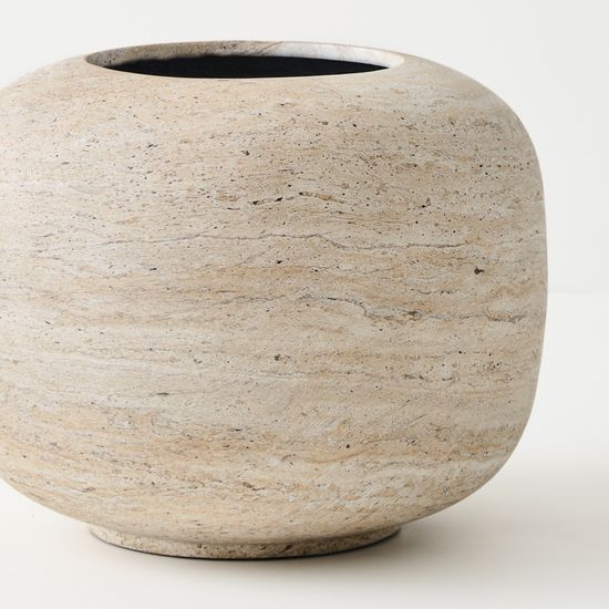 Pot Koro - Ivory Travertine