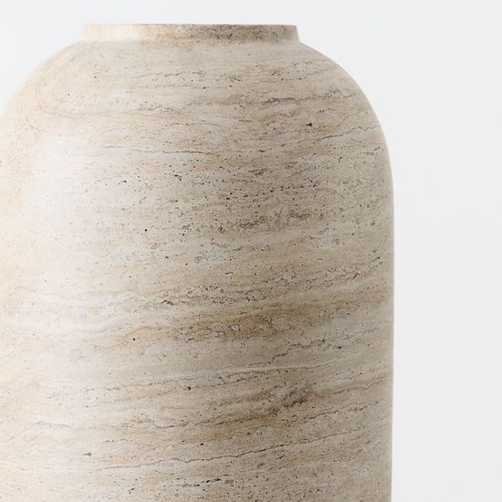 Pot Thom - Ivory Travertine