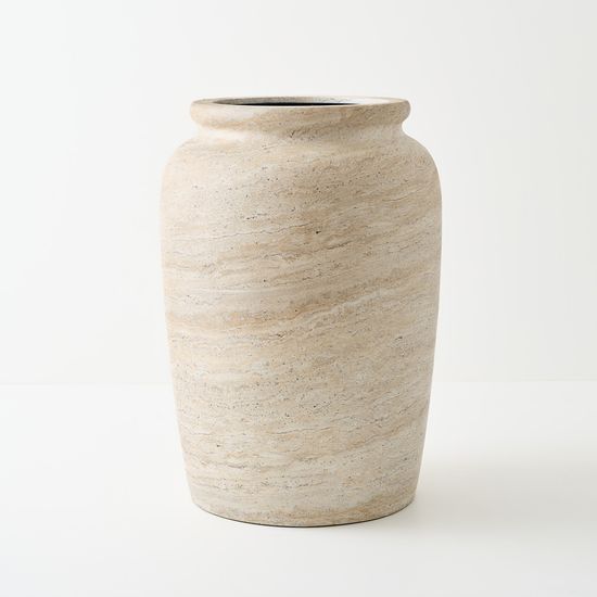 Pot Imperial - Ivory Travertine