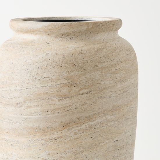 Pot Imperial - Ivory Travertine