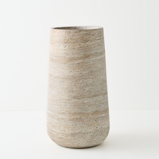 Pot Lado - Ivory Travertine
