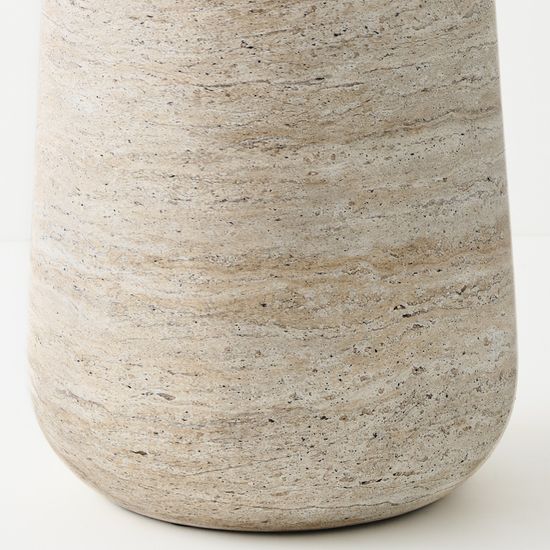 Pot Lado - Ivory Travertine