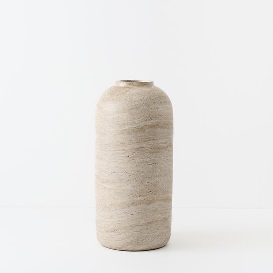 Pot Thom - Ivory Travertine
