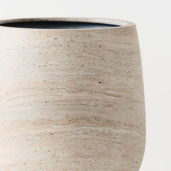 Pot Sprout - Ivory Travertine