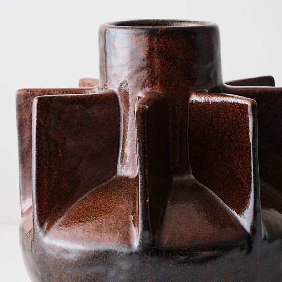 2 x Motala Vase - Chocolate Brown